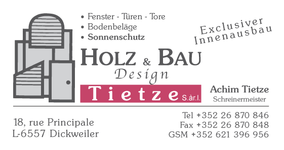 Holz & Bau Design Tietze Sàrl